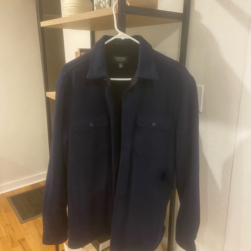 Nordstrom Dark Blue Shirt Jacket